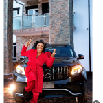 Blessing CEO celebrate her 36th birthday with new car wey she buy for herself