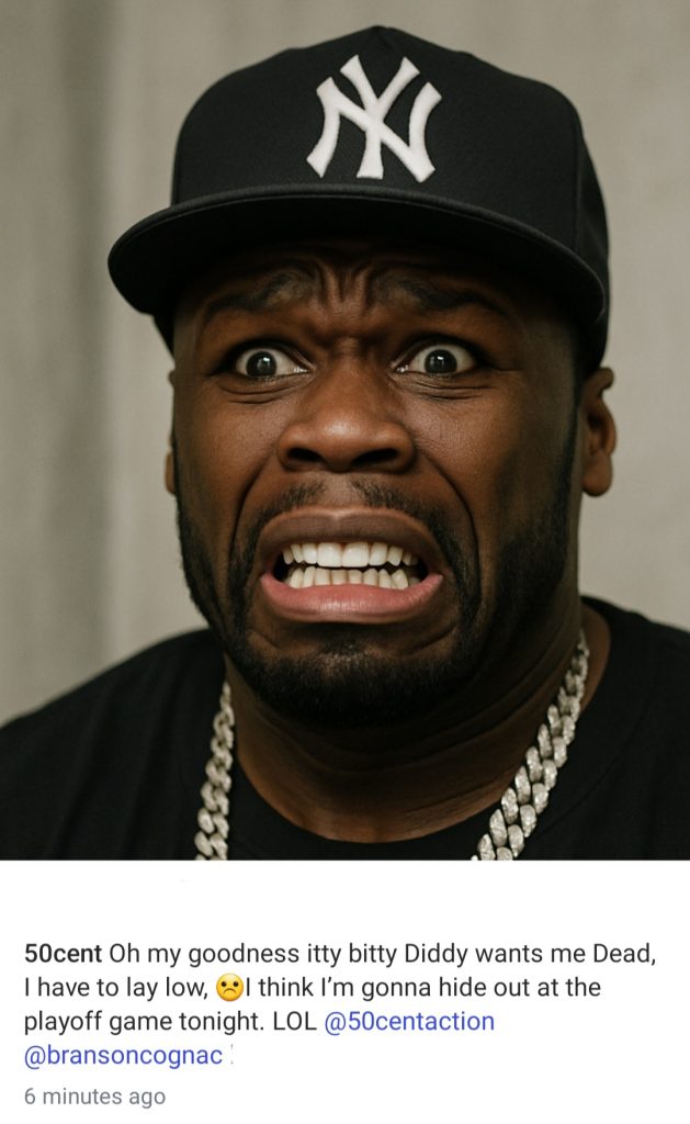 50 Cent react as im name show for court during Diddy trial