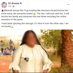 Anti-human trafficking advocate, Yakubu Hope Oyiza, don blast one Nigerian doctor, DS Omeiza, say e no try at all to body shame one woman.