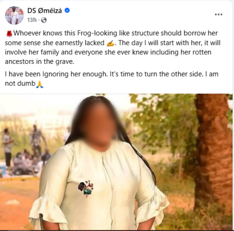 Anti-human trafficking advocate, Yakubu Hope Oyiza, don blast one Nigerian doctor, DS Omeiza, say e no try at all to body shame one woman.