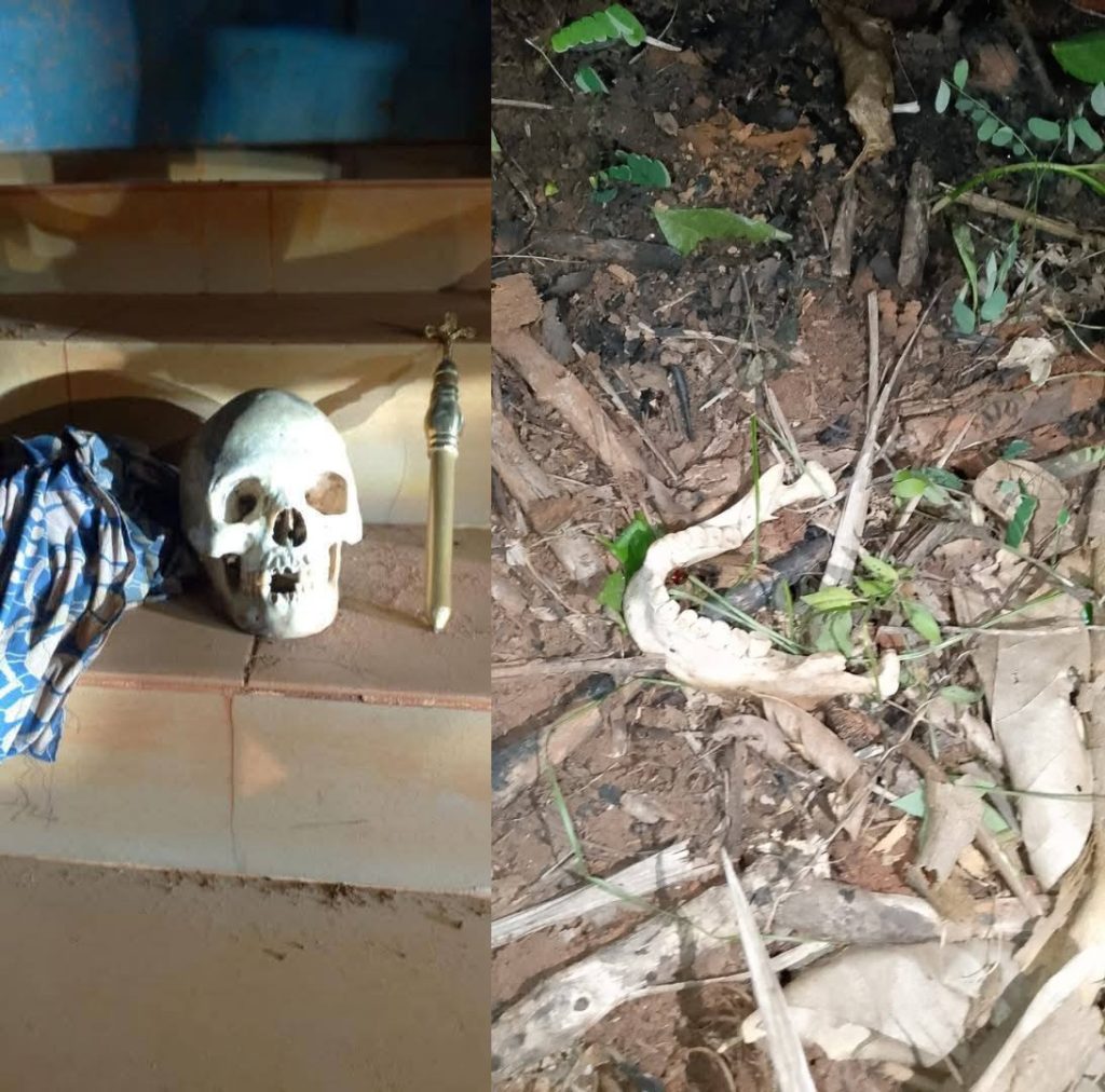 Human Skull and Juju Items Wey Police Discover for Enugu ‘Church’