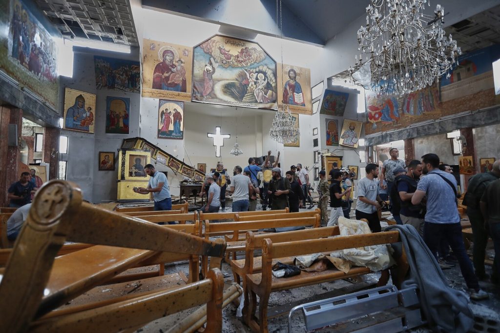 Shadowy extremist group claim say dem bomb church for Damascus