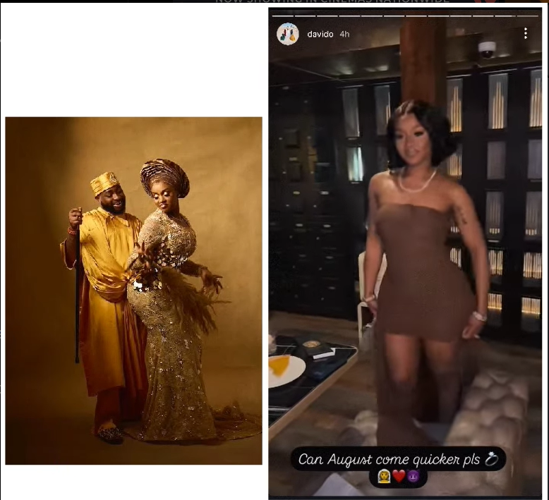 Make August Just Come shapaly now” – Davido Dey Count Down to Him White Wedding With Chioma